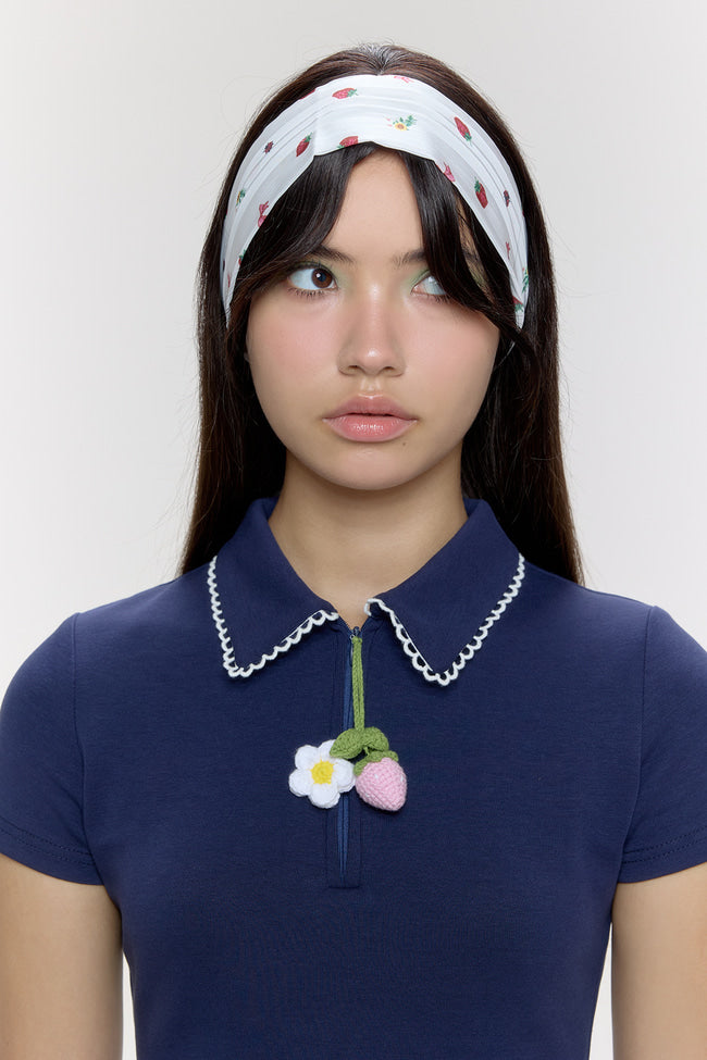 Strawberry Charm Polo Dress - GW26828