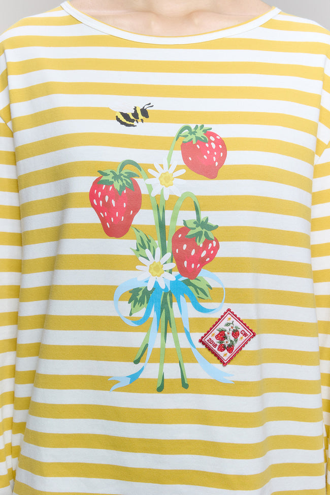 Strawberry Bouquet Long Sleeve Top - GW26810