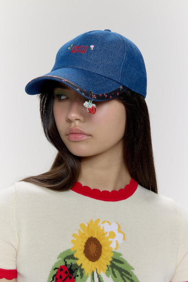 Strawberry Fields Denim Cap - GW26826