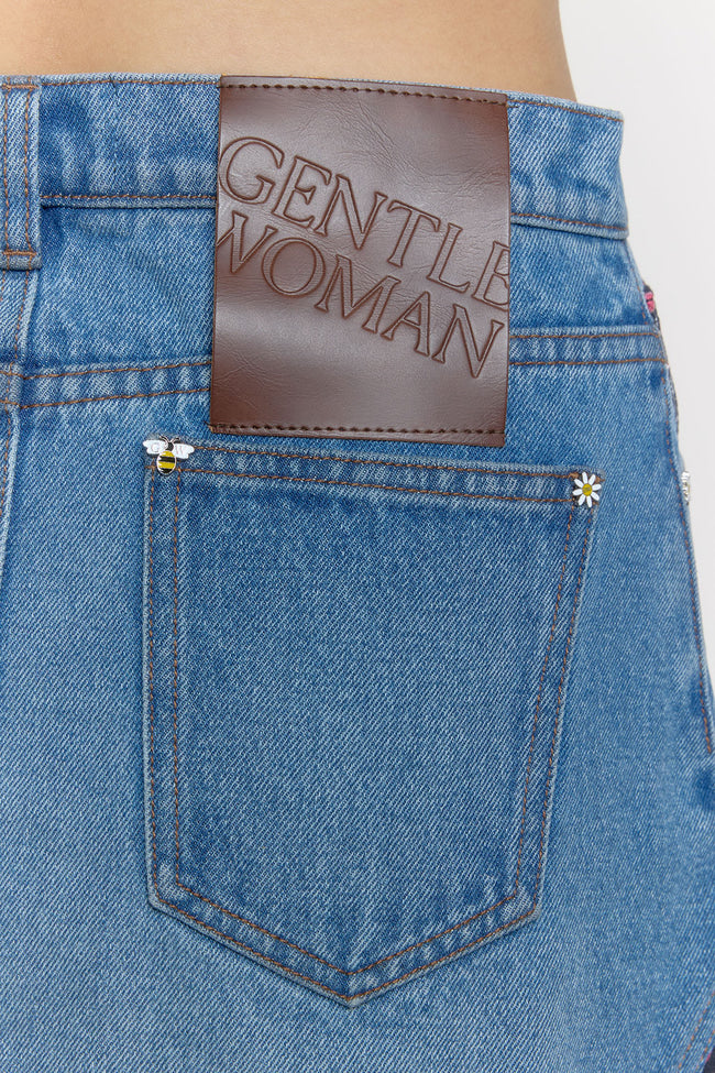 Berry Blossom Mini Denim Skirt - GW26816