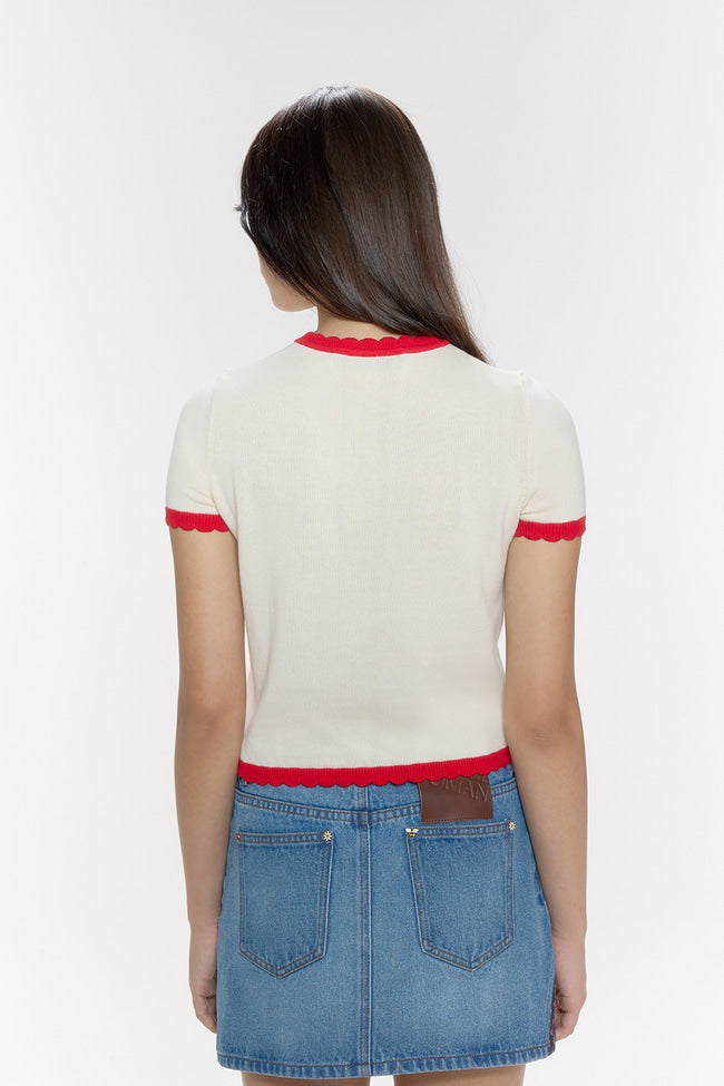 Sunflower Strawberry Knit Top -  GW26823