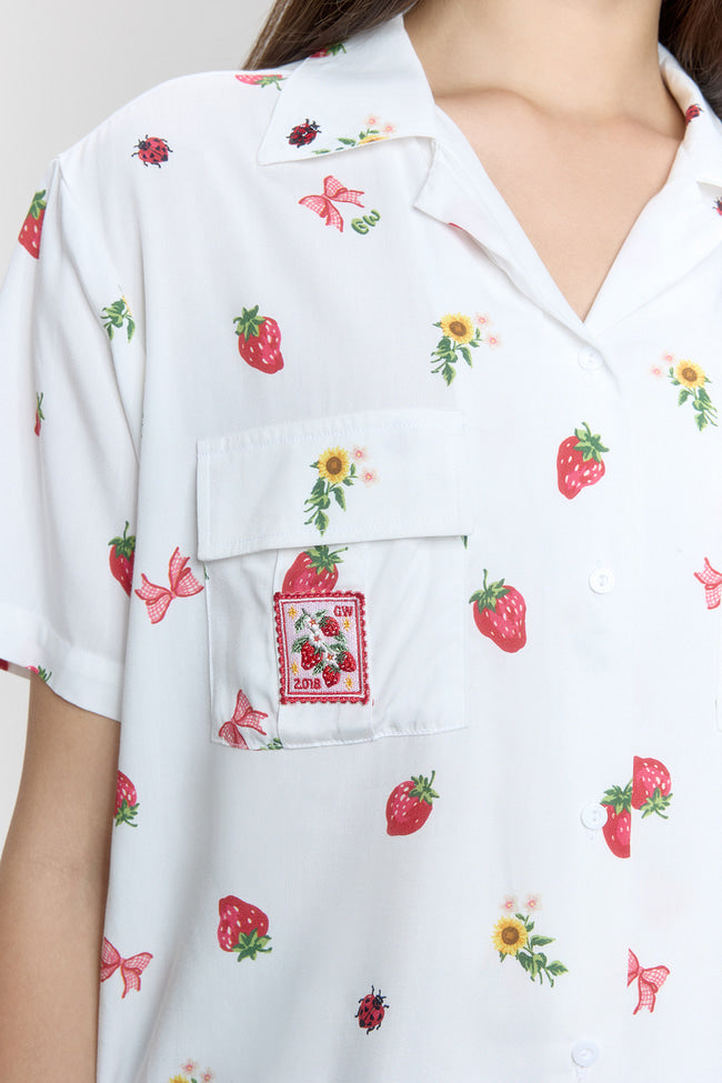 Strawberry Meadow Short Sleeve Shirt - GW26809