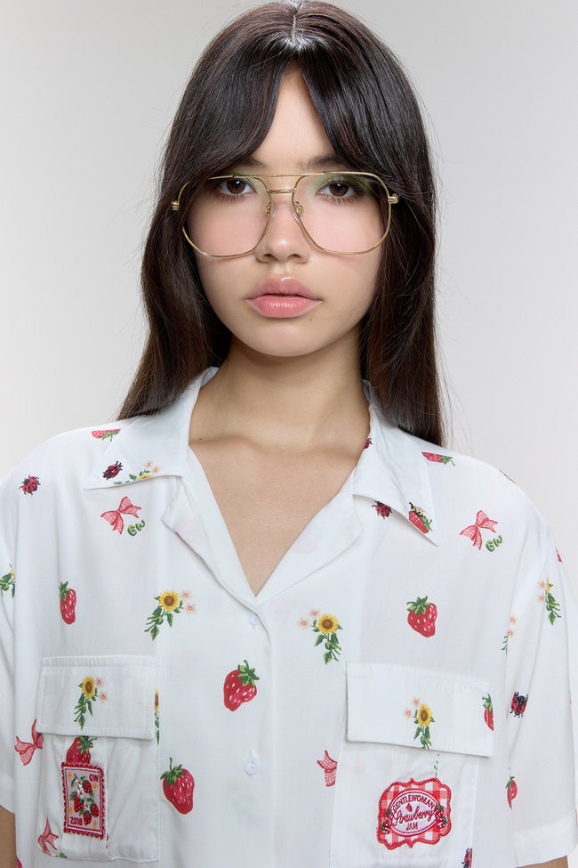 Strawberry Meadow Short Sleeve Shirt - GW26809