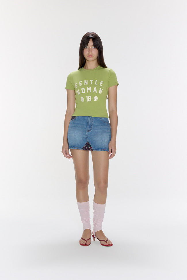 Strawberry League Baby Tee : Green - GW26830