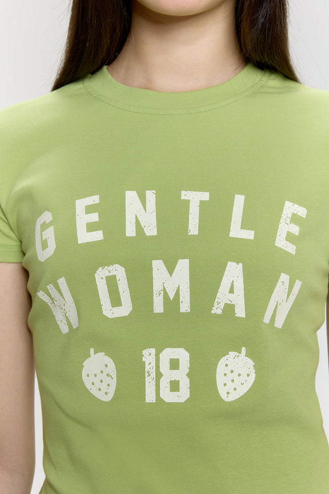 Strawberry League Baby Tee : Green - GW26830