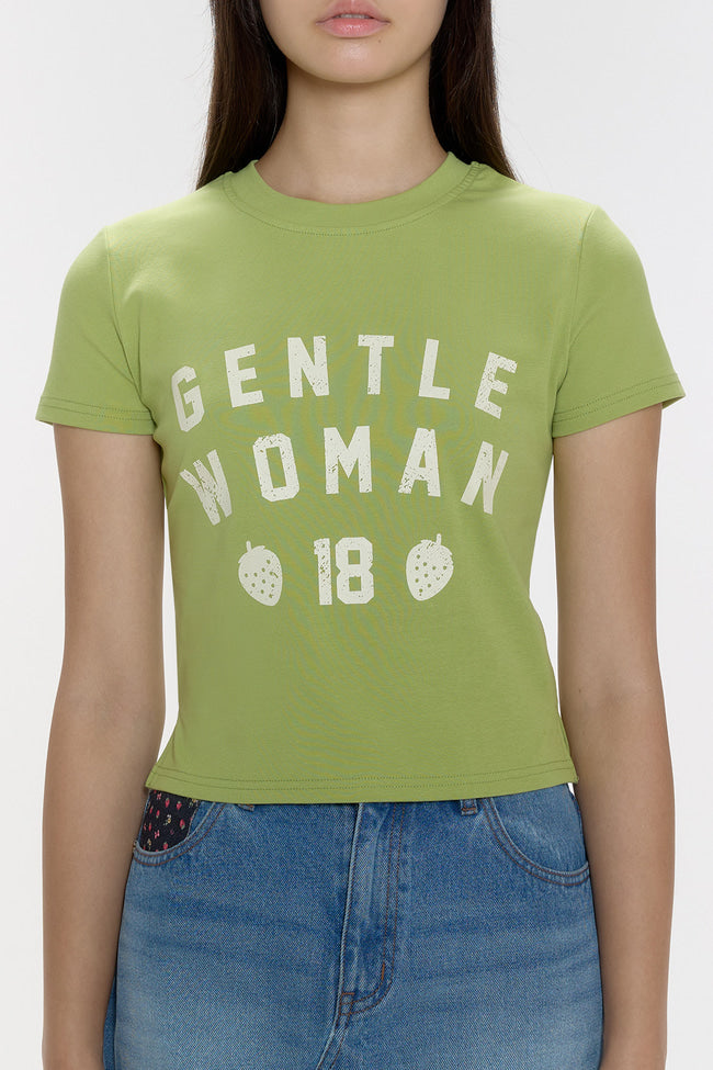 Strawberry League Baby Tee : Green - GW26830