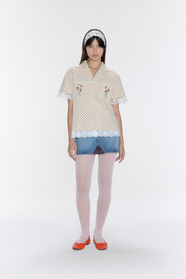 Strawberry Cottage Garden Short Sleeve Shirt - GW26834
