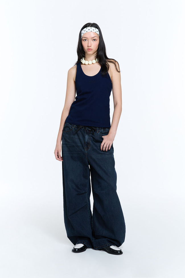 REVERSE DENIM TANK TOP - GW26492