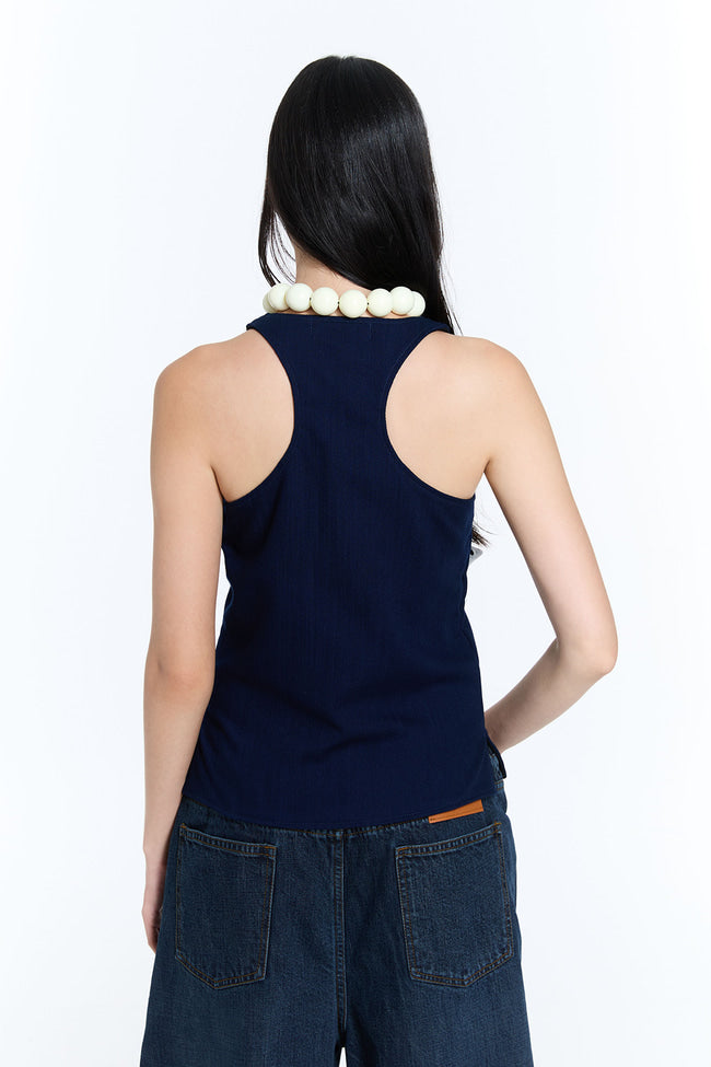 REVERSE DENIM TANK TOP - GW26492