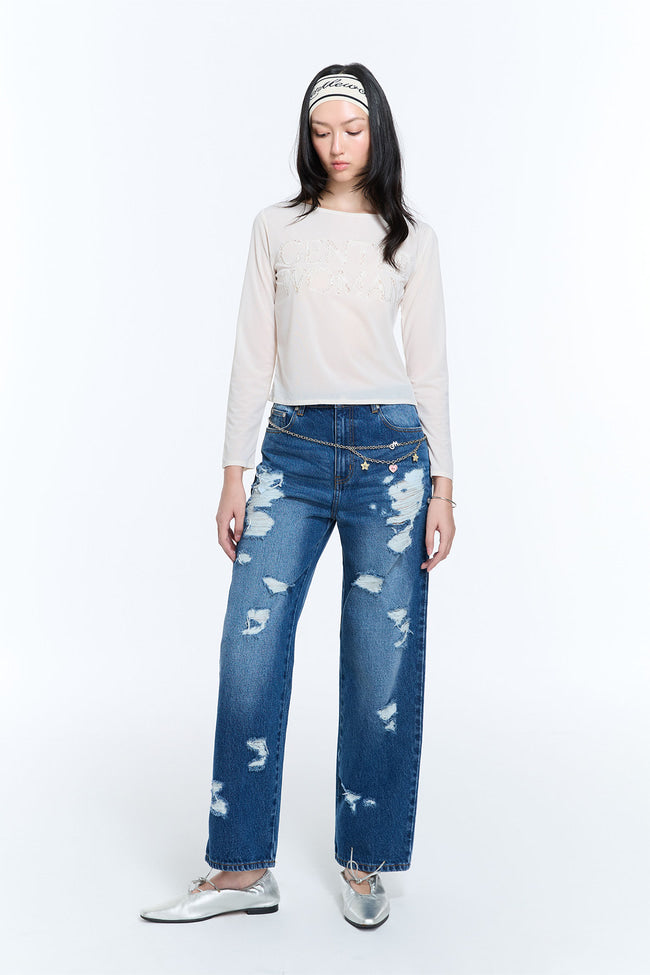 INTERRUPTION STRAIGHT JEANS - GW26497