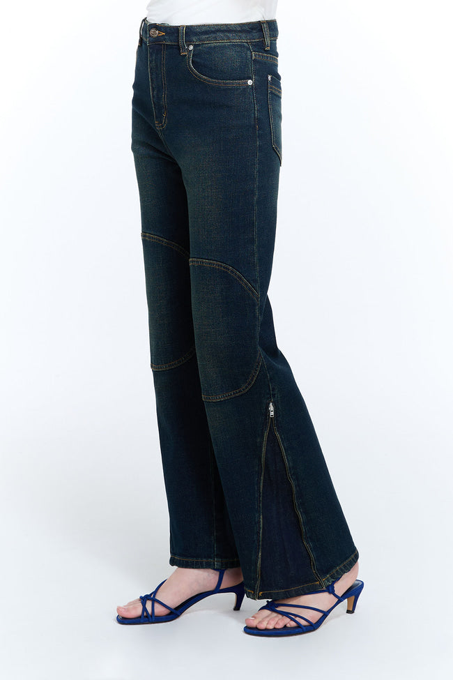OFFSET STRAIGHT JEANS - GW26496