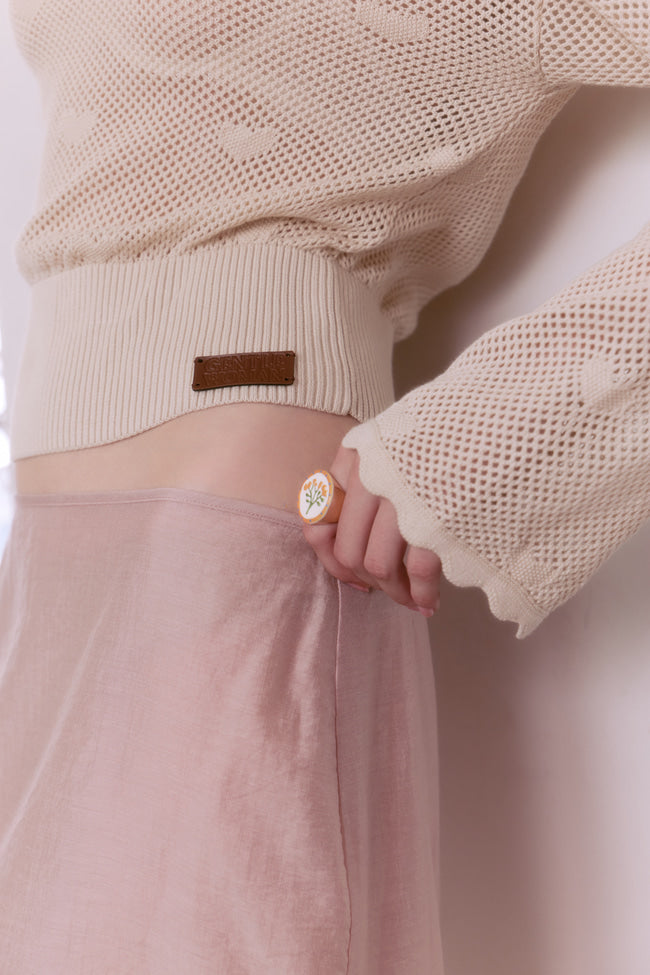 Poem In Beige Long Sleeve Top - GW26405