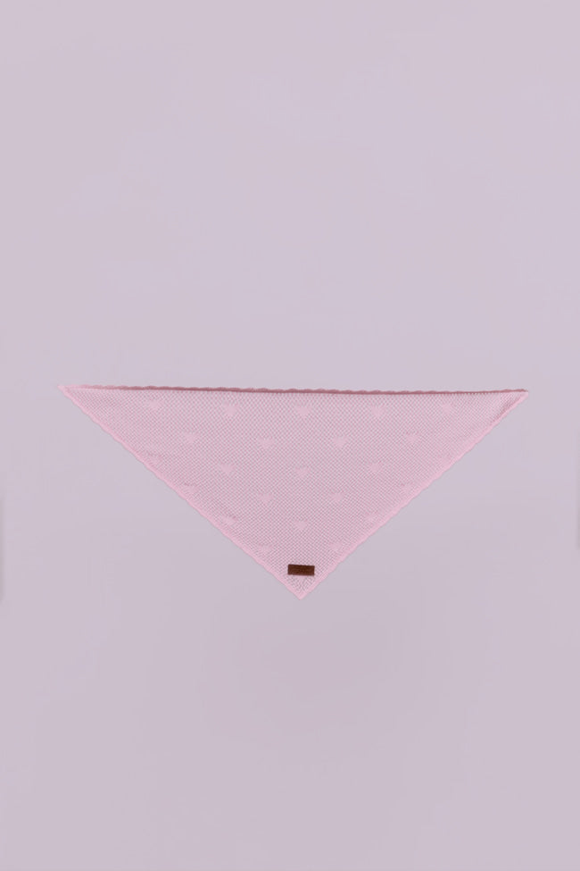Pointelle Mini Heart Scarf - GW26407