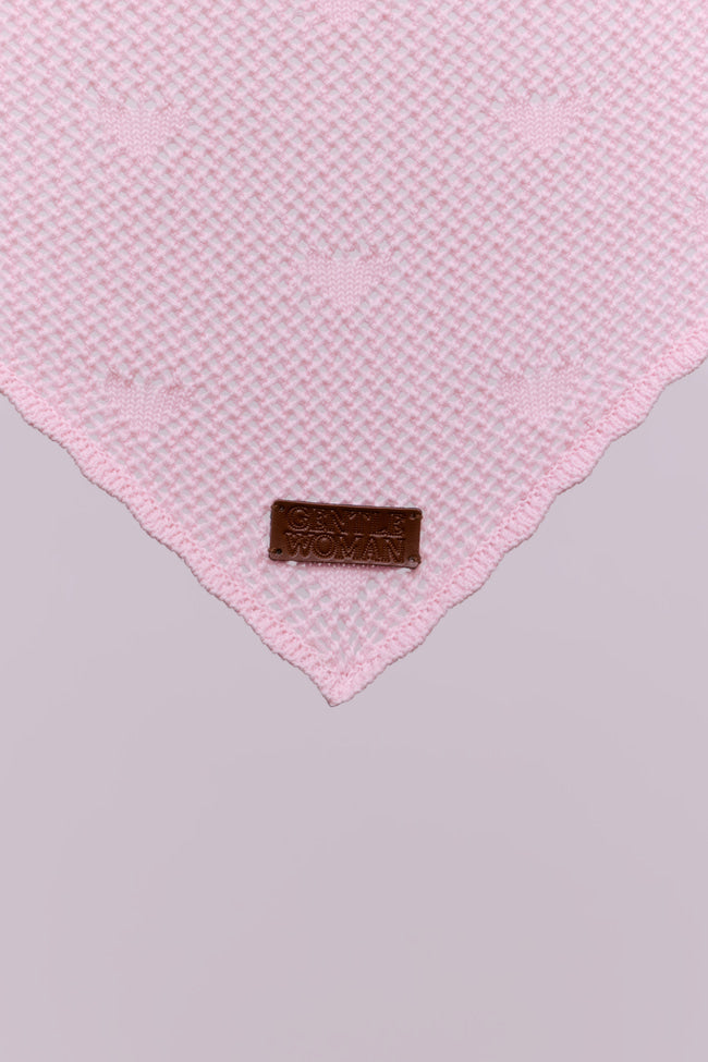 Pointelle Mini Heart Scarf - GW26407