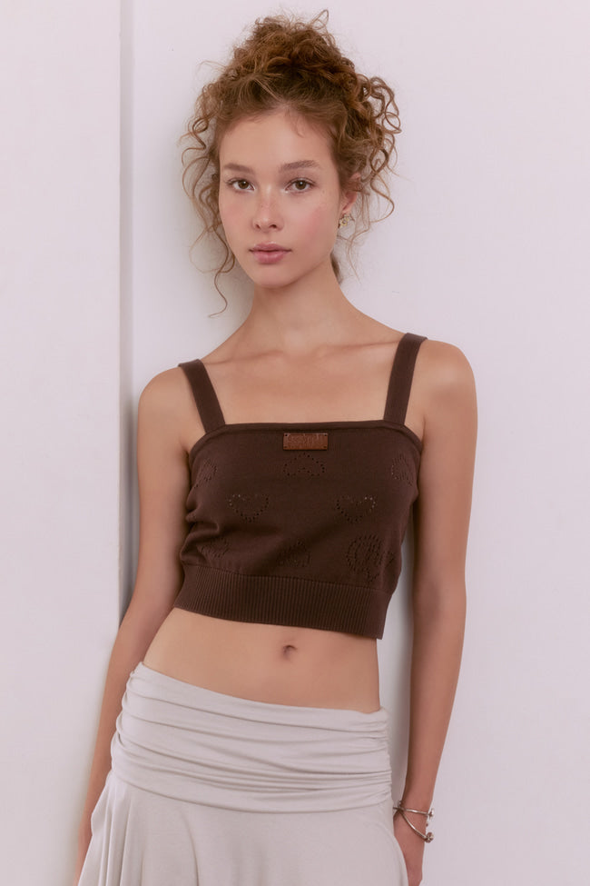 Milky Mocha Pointelle Camisole - GW26402
