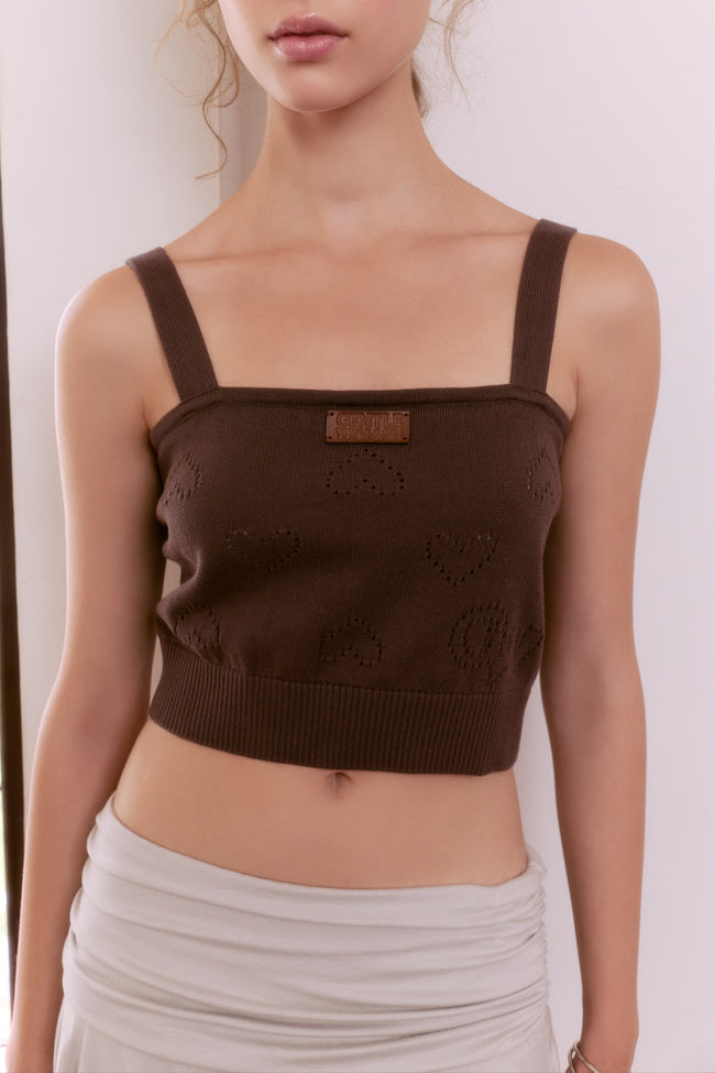 Milky Mocha Pointelle Camisole - GW26402