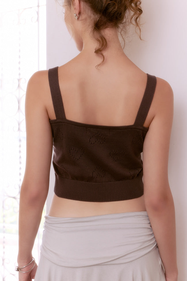 Milky Mocha Pointelle Camisole - GW26402
