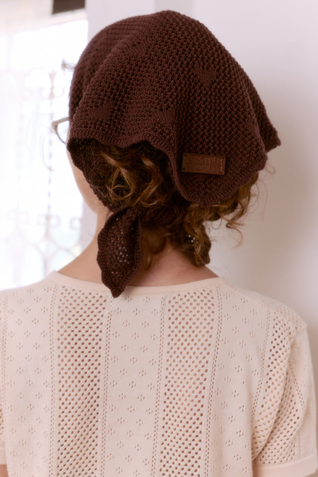 Milky Mocha Pointelle Scarf - GW26406