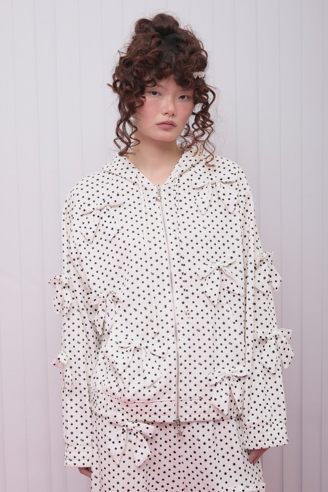 Dotty Bow Hoodie - GW27050