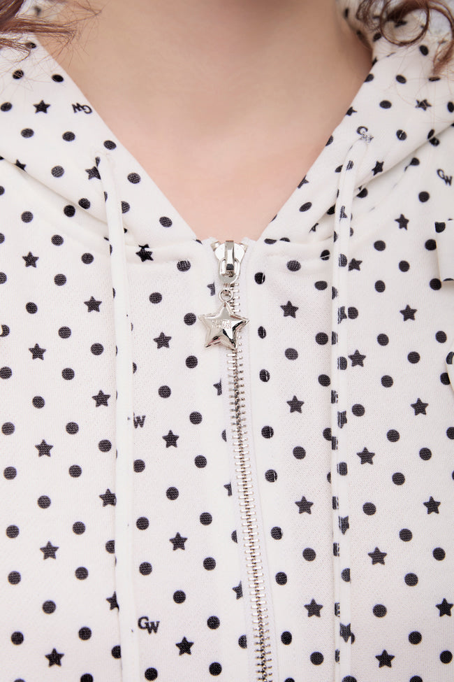 Dotty Bow Hoodie - GW27050