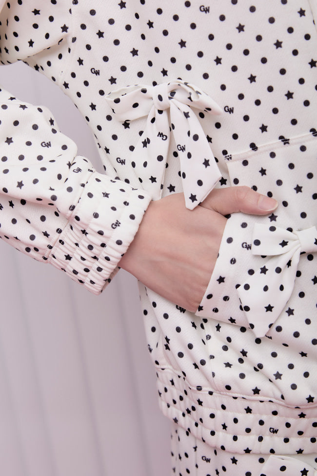 Dotty Bow Hoodie - GW27050