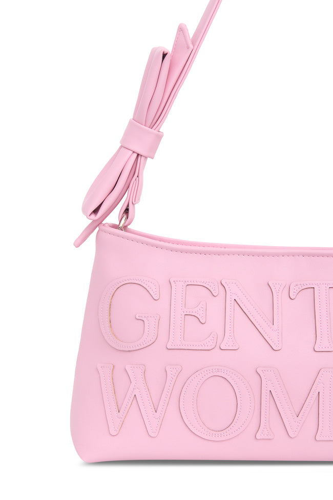 BELLE BOW SHOULDER BAG: PINK - GW27514