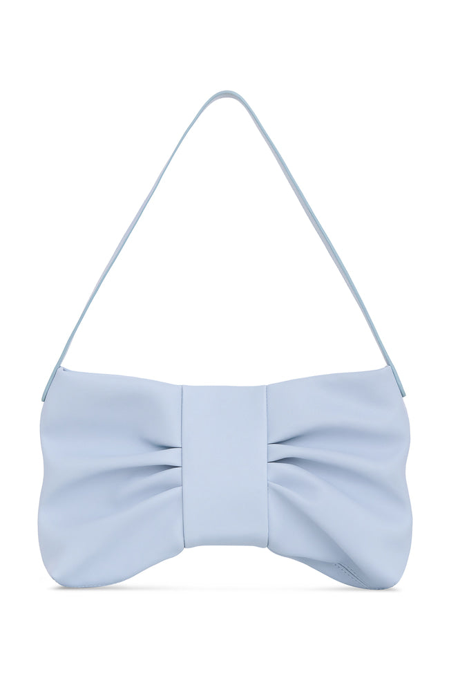 PETITE BOW SHOULDER BAG: BLUE - GW27510