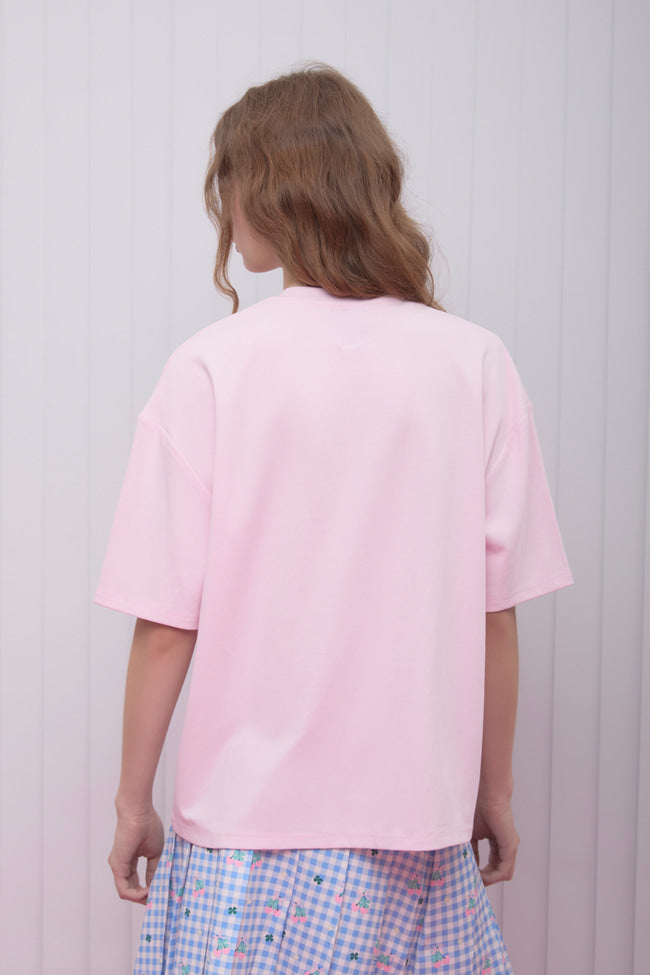 Scrapbook Oversized Tee : Pink - GW27056