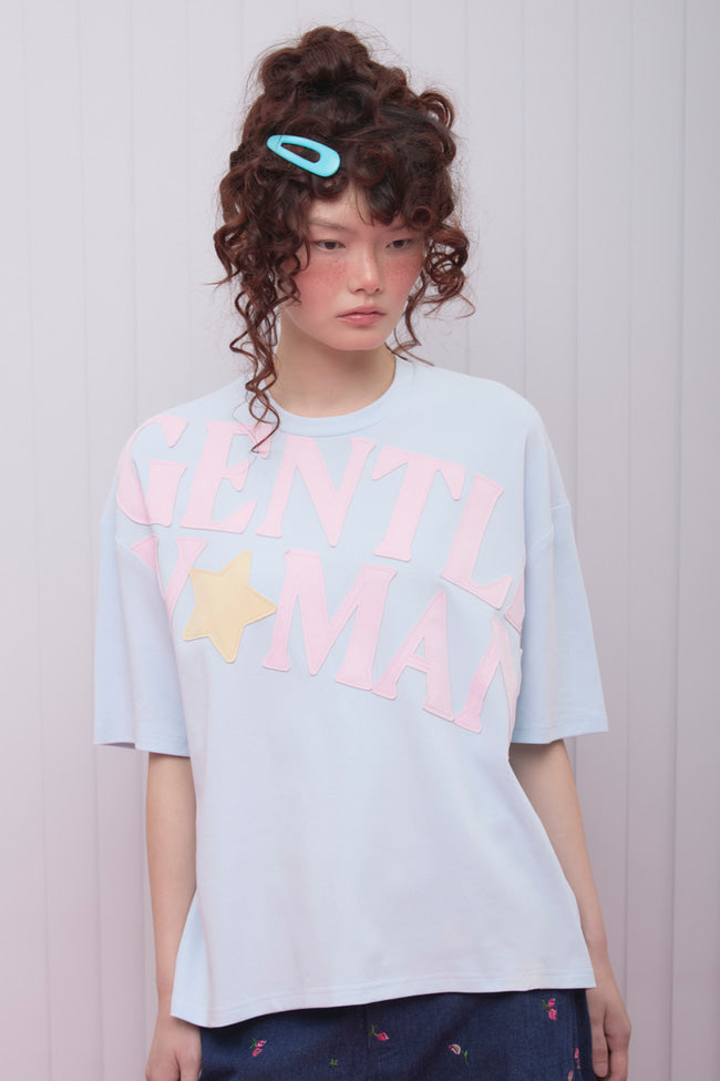 Scrapbook Oversized Tee : Blue - GW27057