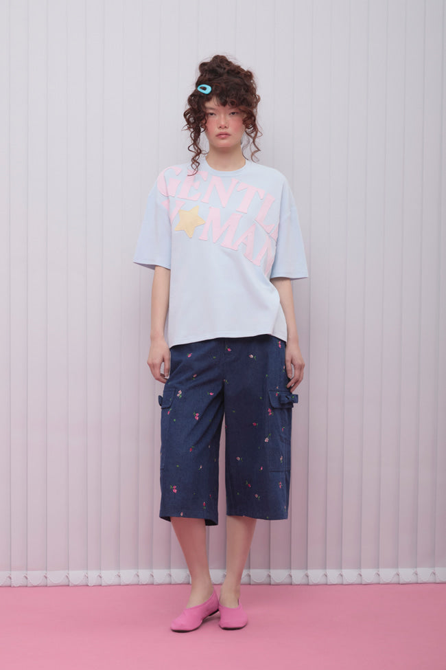 Scrapbook Oversized Tee : Blue - GW27057