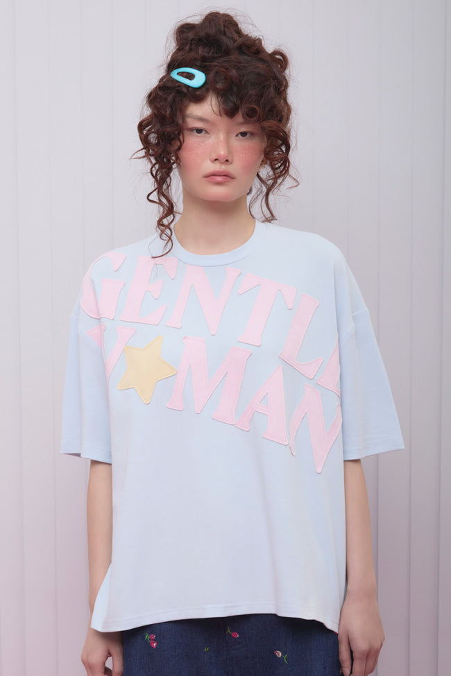 Scrapbook Oversized Tee : Blue - GW27057