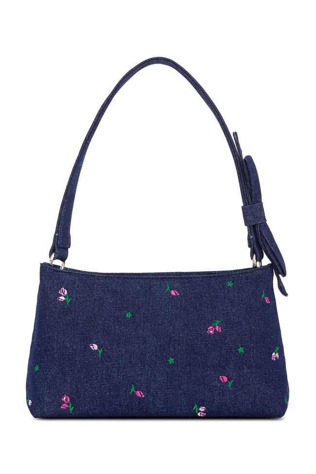 BELLE BOW SHOULDER BAG: NAVY - GW27516