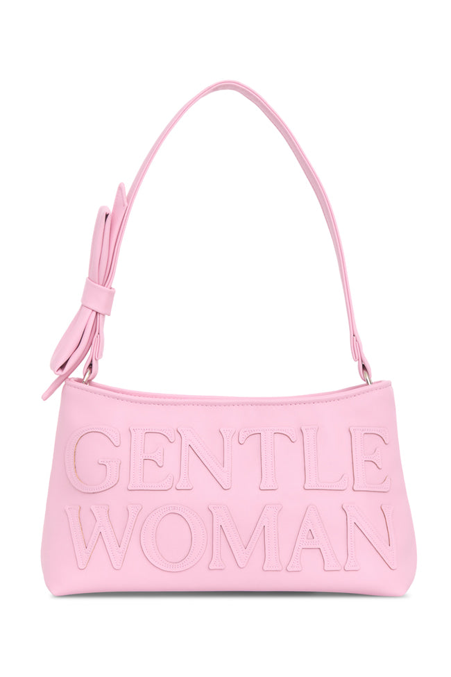 BELLE BOW SHOULDER BAG: PINK - GW27514