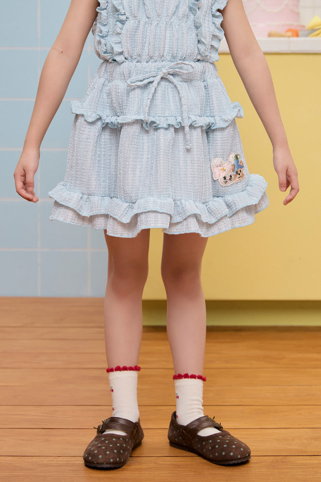 Sky Wander Buddies Mini Skirt - LW22795