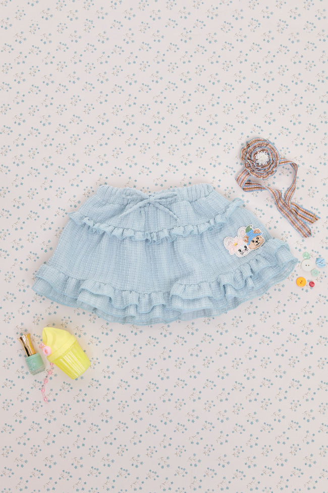 Sky Wander Buddies Mini Skirt - LW22795