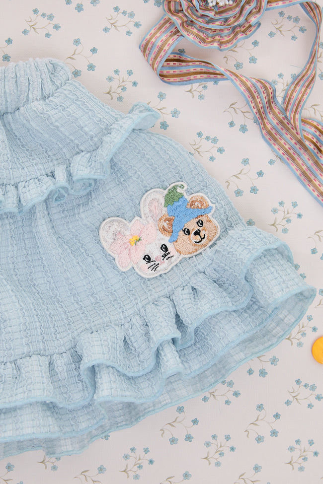 Sky Wander Buddies Mini Skirt - LW22795