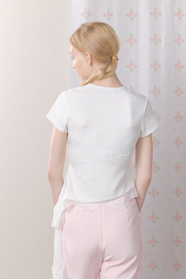 Petal Lace Baby Tee - GW27436