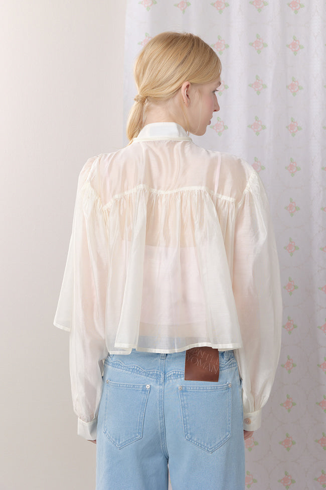 Ivory Rose Long Sleeve Top - GW27409