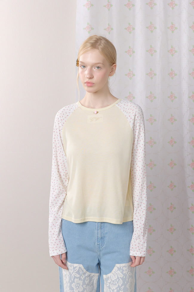 Soft Rosette Long Sleeve Top - GW27418