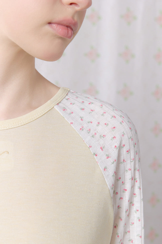 Soft Rosette Long Sleeve Top - GW27418