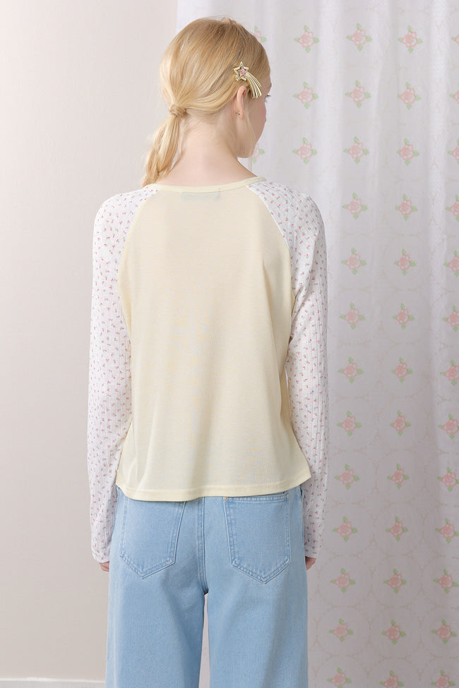 Soft Rosette Long Sleeve Top - GW27418