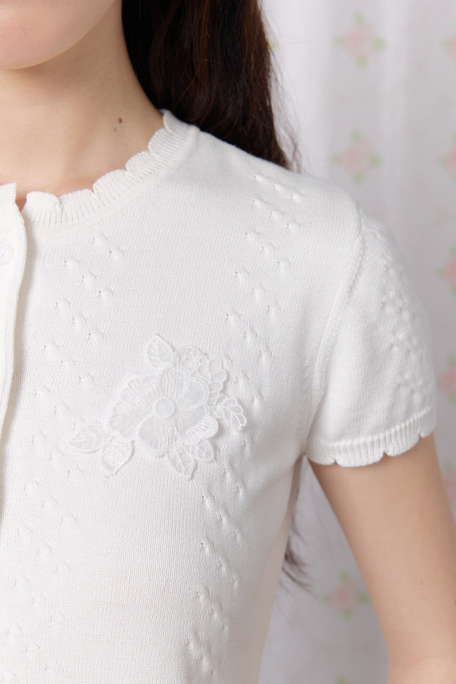 Whisper Bloom Knit Top - GW27401