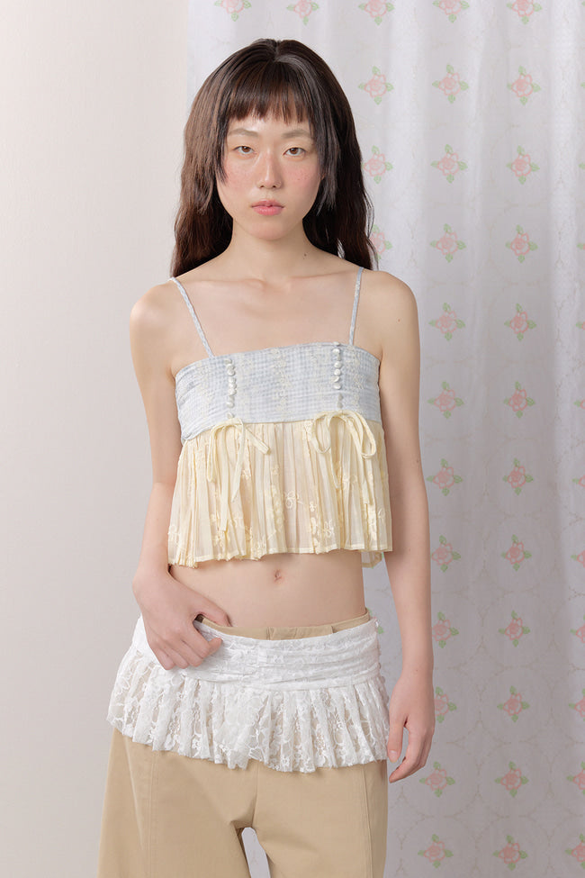 Floral Pleated Camisole - GW27424