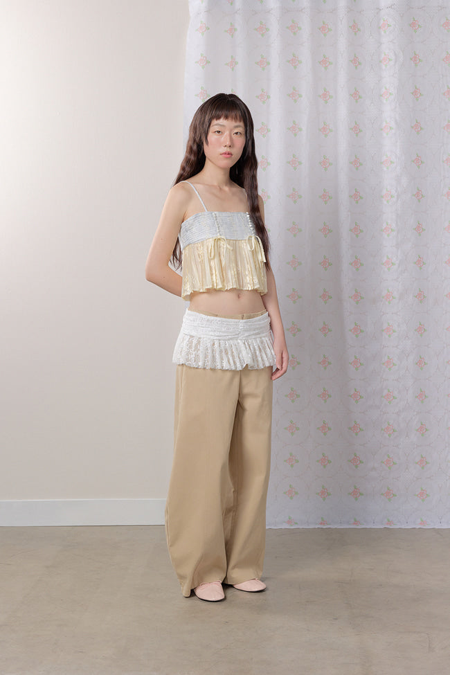Floral Pleated Camisole - GW27424