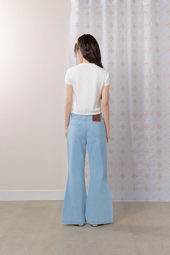 Tender Bloom Flared Jeans - GW27405