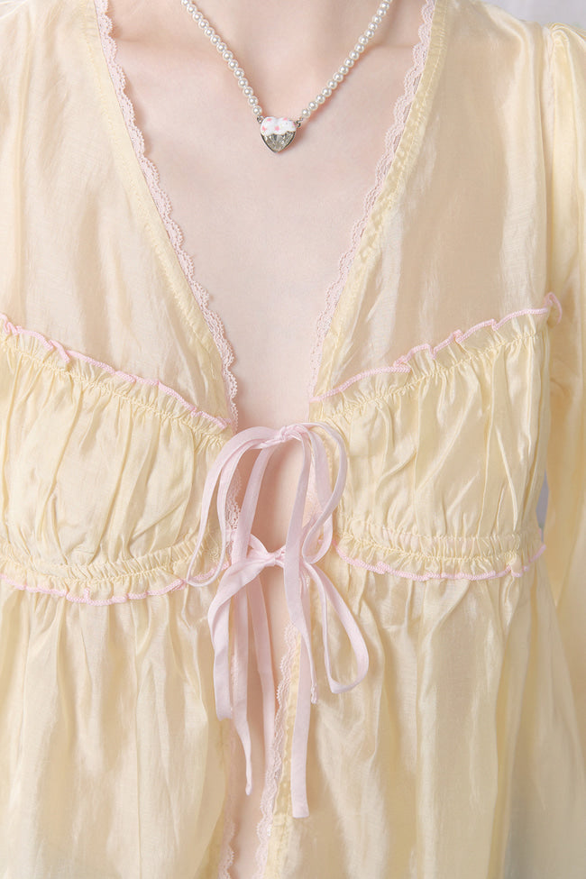 Floral Ribbon Blouse - GW27423