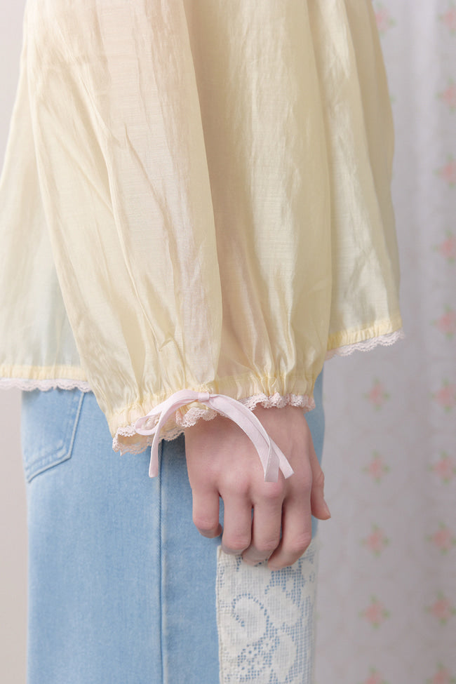 Floral Ribbon Blouse - GW27423