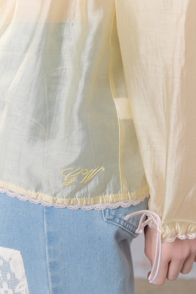 Floral Ribbon Blouse - GW27423