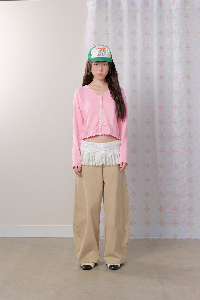 Petaline Button Knit Cardigan - GW27402