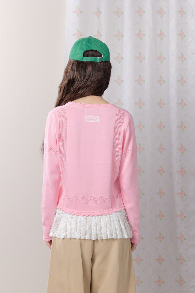 Petaline Button Knit Cardigan - GW27402